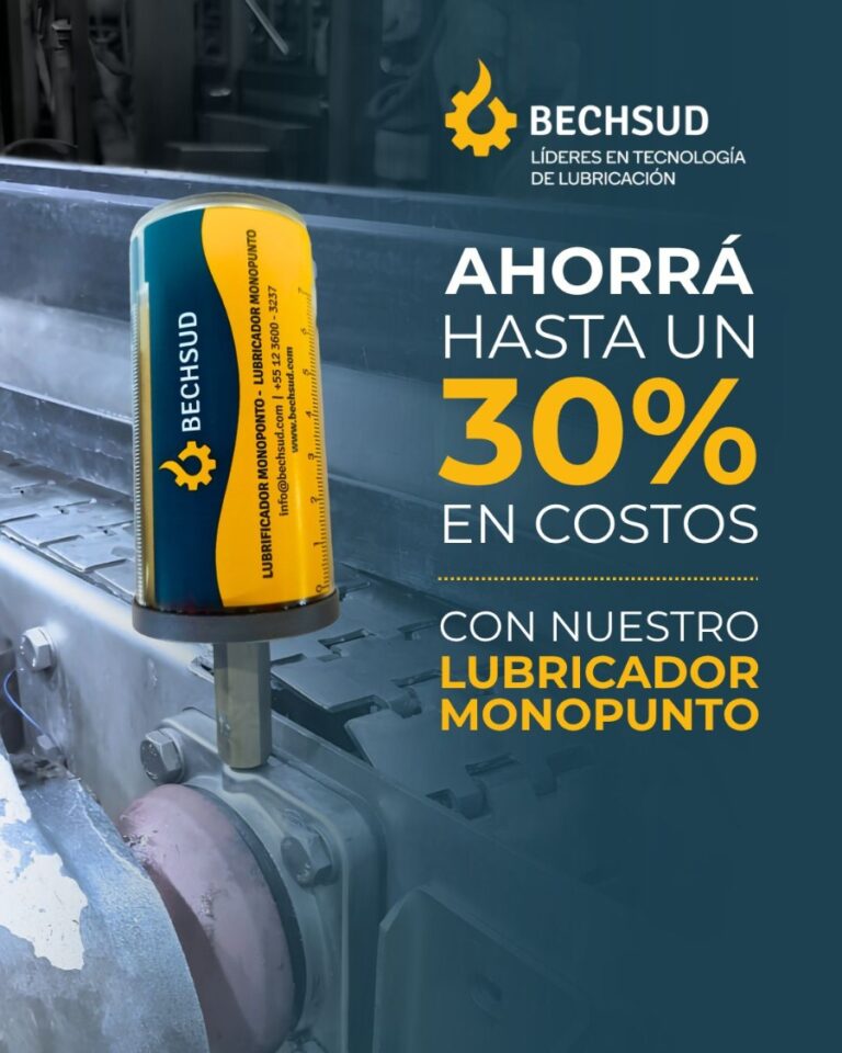 Bechsud: lubricación inteligente, hasta un 30% menos en costos de mantenimiento